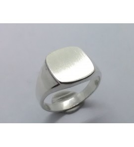 Zilver herenring stomphoek 14x12 mm mt. 20¼ - 3222418