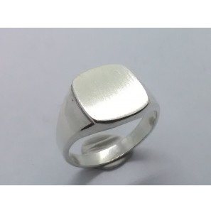 Zilver herenring stomphoek 14x12 mm mt. 20¼ - 3222418