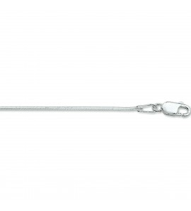 Zilver slang collier 1.0 mm 45 cm - 3222264