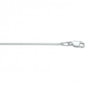 Zilver slang collier 1.0 mm 45 cm - 3222264