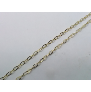 Goud anker gewalst 2.5 mm 45 cm - 3222176