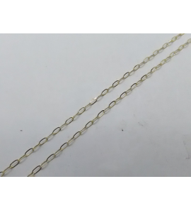 Goud collier anker gewalst 1.5 mm 45 cm - 3222177