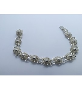 Zilver armband vol zeeuwse knopen 19.5 cm - 3222224