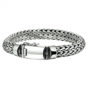 Zilver armband geoxideerd 10 mm 21 cm - 3222275