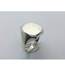Zilver herenring ovaal 16x13 mm mt. 20 - 3222369