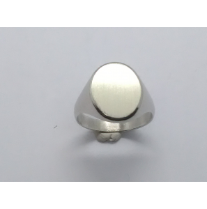 Zilver herenring ovaal 13x16 mm mt. 20 - 3222375