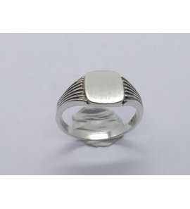 Zilver graveerring 8x6 mm mt. 17¼ - 3222496