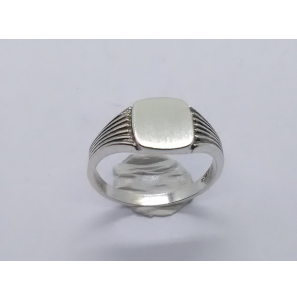 Zilver graveerring 8x6 mm mt. 17¼ - 3222496