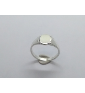 Zilver Graveerring 8x8 mm mt. 16¾ - 3222434