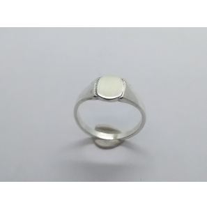 Zilver Graveerring 8x8 mm mt. 16¾ - 3222434