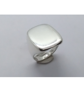 Zilver herenring stomp-rechthoek 20x15 mm mt. 18¼ - 3222421
