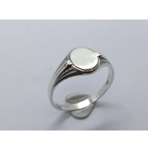 Zilver Graveerring 8x8 mm mt. 19¾ - 3222438