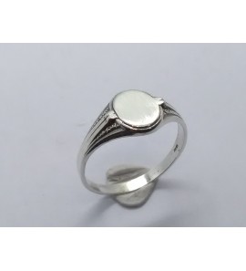 Zilver Graveerring 8x8 mm mt. 17½ - 3222440
