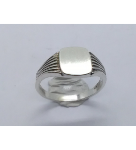 Zilver graveerring 8x6 mm mt. 17½ - 3222498