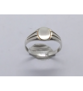 Zilver graveerring ovaal mt. 13½ - 3222503