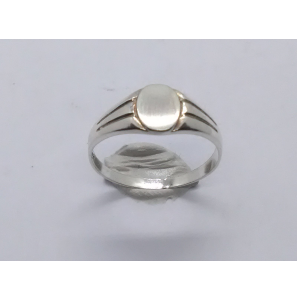 Zilver graveerring ovaal mt. 13½ - 3222503