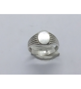 Zilver graveerring ovaal mt. 12¾ - 3222505