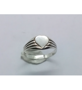 Zilver graveerring hartje mt. 16 - 3222507