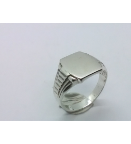 Zilver herenring vierkant 11x14 mm mt. 20 - 3222523