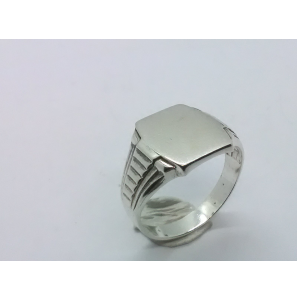 Zilver herenring vierkant 11x14 mm mt. 20 - 3222523