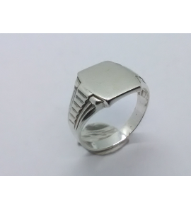 Zilver herenring vierkant 11x14 mm mt. 22 - 3222524