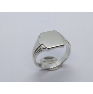 Zilver herenring vierkant 11x14 mm mt. 20 - 3222525