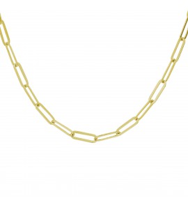 Zilver GP collier peperclip 3.8 mm 41+4 cm - 3223710