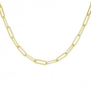 Zilver GP collier peperclip 3.8 mm 41+4 cm - 3223710