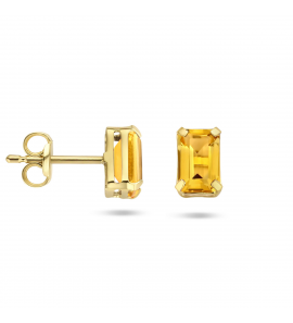 Goud oorknoppen Cirtien 6x4 mm (2x 0.51ct) - 3223718
