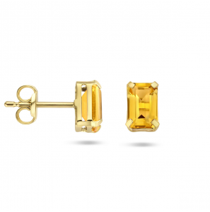 Goud oorknoppen Cirtien 6x4 mm (2x 0.51ct) - 3223718