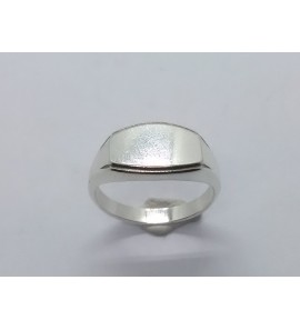 Zilver Graveerring ovaal 12x7 mm mt. 19 - 3222555