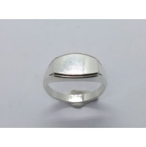 Zilver Graveerring ovaal 12x7 mm mt. 19 - 3222555