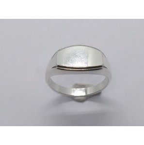 Zilver Graveerring ovaal 12x7 mm mt. 20½ - 3222558
