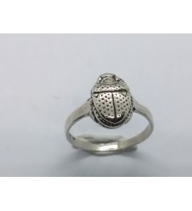 Zilver ring Scarabe 12x6 mm mt. 18¾ - 3222582