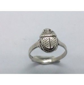 Zilver ring Scarabe 12x6 mm mt. 18¾ - 3222582