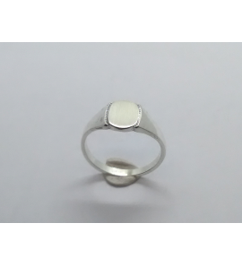 Zilver Graveerring 8x8 mm mt. 18½ - 3222855