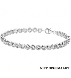 Zilveren tennisarmband 4,3 mm RH met zirconia 18,5 cm - 3160563
