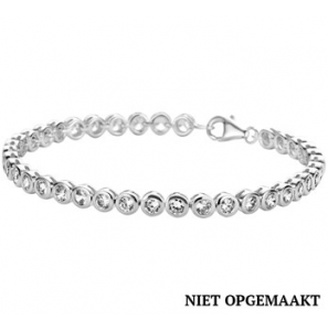 Zilveren tennisarmband 4,3 mm RH met zirconia 18,5 cm - 3160563