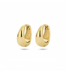 Zilver GP klap-creolen V-vorm 10x4.5 mm - 3223676