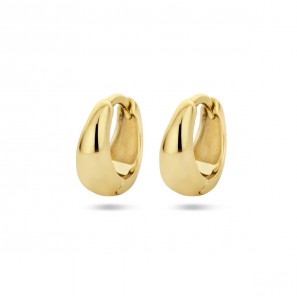 Zilver GP klap-creolen V-vorm 10x4.5 mm - 3223676