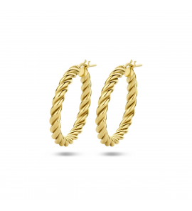 Zilver GP oorrtingen gedraaid 28x3.5 mm - 3223677