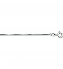 Wit-goud gourmet collier 1.0 mm 38 cm - 3223031