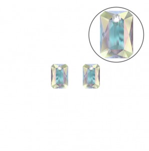 MY iMenso Gold Creoli Rettangolo pair stone "Brillante crystal" "Crystal AB" 9 mm - 3223186