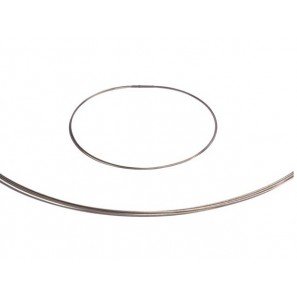 Edelstaal spang collier 5-rij 45 cm - 3223060