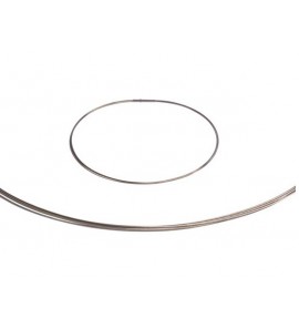 Edelstaal spang collier 5-rij 42 cm - 3223061