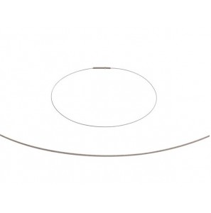 Edelstaal spang collier 1-rij  42 cm - 3223065