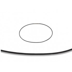 Edelstaal spang collier 1-rij  rubber 42 cm - 3223066