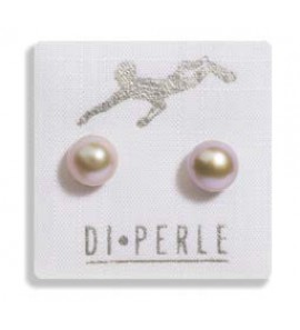 Di Perle oorknop met zoetwater parel oud roze 6-7 mm - 3223079