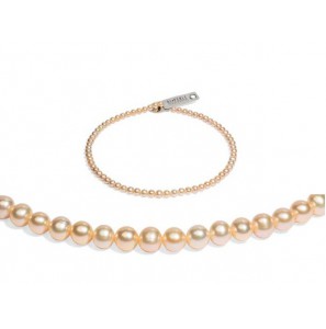 Di-Perle zoetwaterparel rosé 7-7.5 mm 45 cm - 3223084