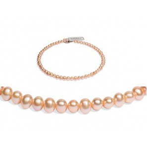 Di-Perle zoetwaterparel rosé 7.5-8 mm 45 cm - 3223085